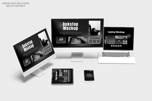 Desktop de maquillaje de varios dispositivos para teléfonos portátiles y tabletas