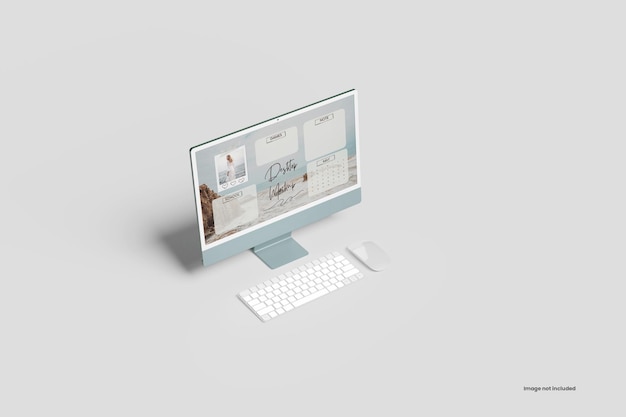 Desktop-Mockup aus Lehm
