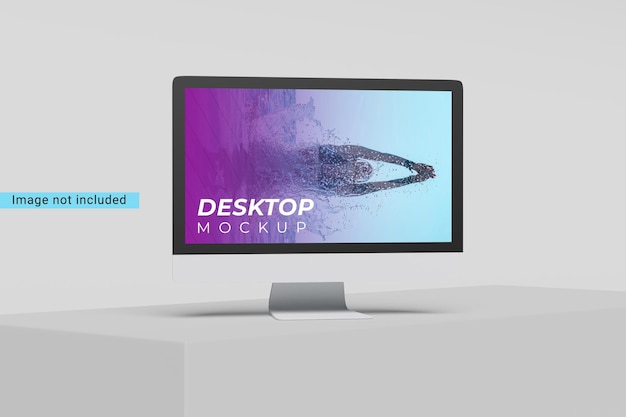 Desktop-Mockup-Design isoliert