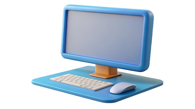desktop pc with customizable screen ideal for web or software display