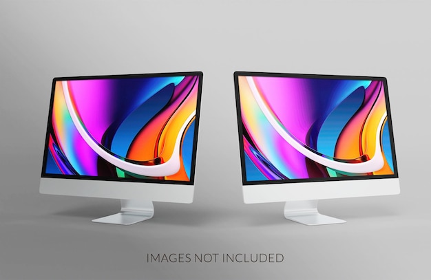 PSD desktop screen mockup design