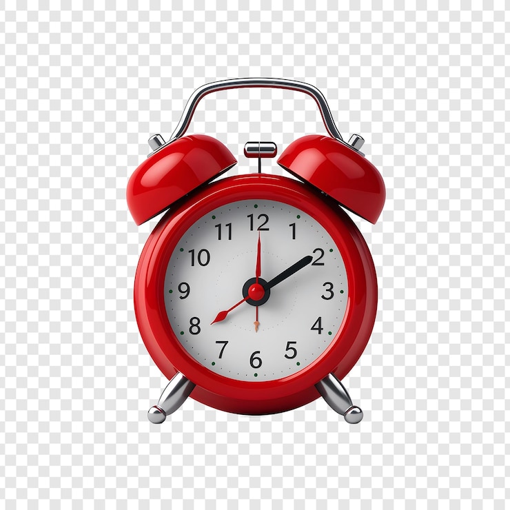 PSD despertador rojo con la hora de las 11 00