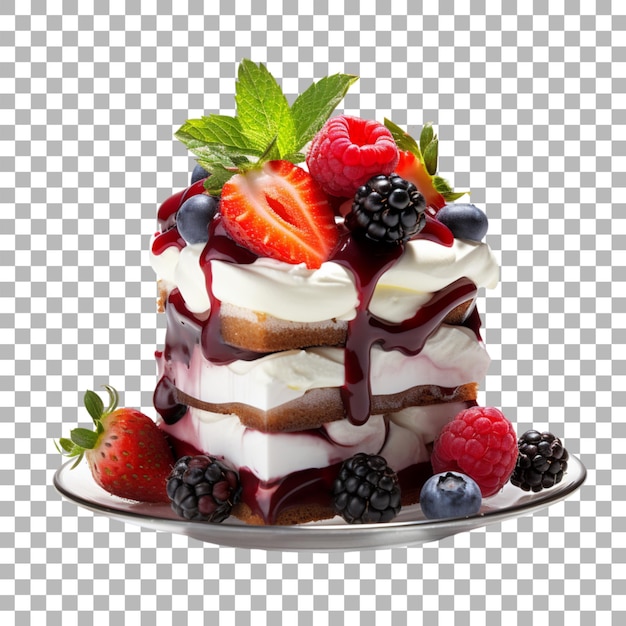 PSD dessert sur fond transparent