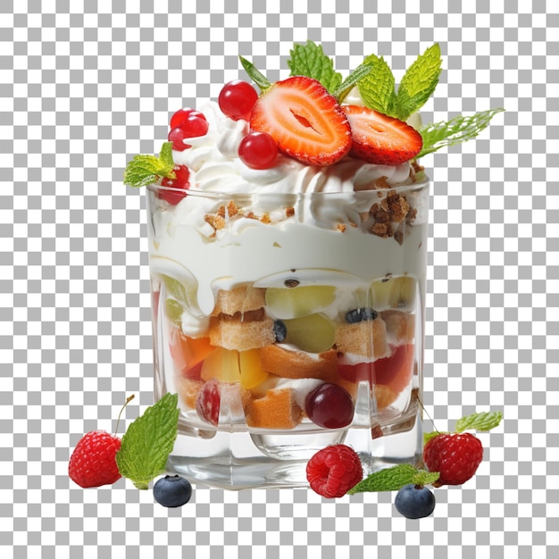 PSD dessert sur fond transparent