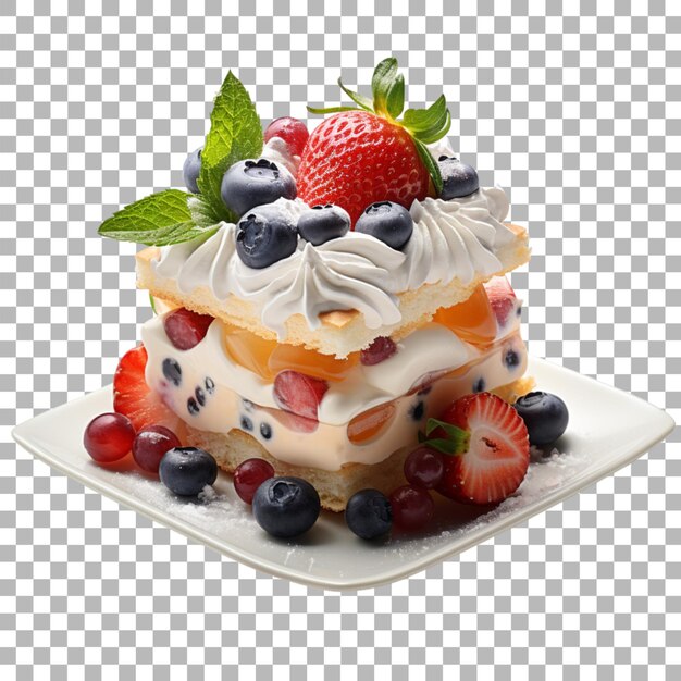 PSD dessert sur fond transparent