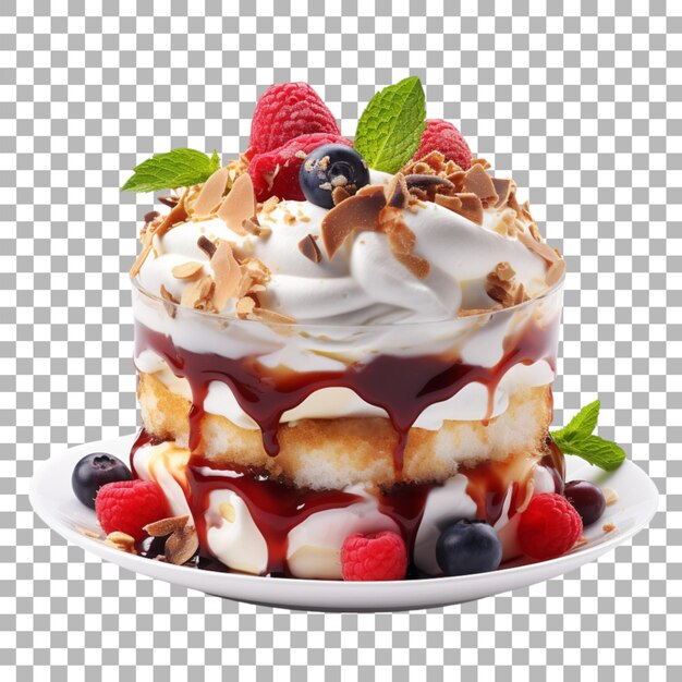 PSD dessert sur fond transparent