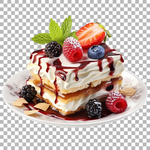 PSD dessert sur fond transparent