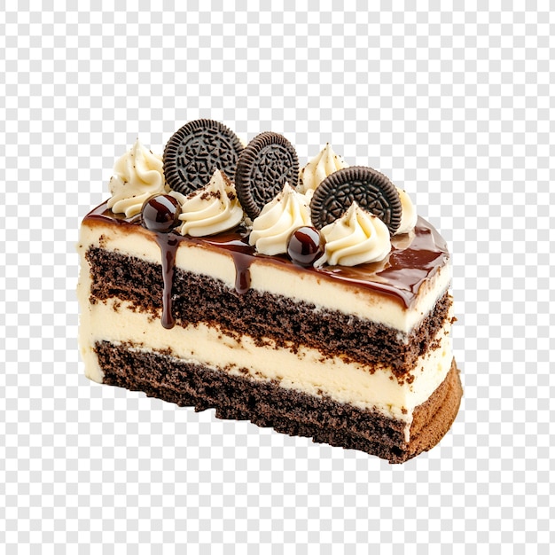 Dessert, isoliert auf durchsichtigem