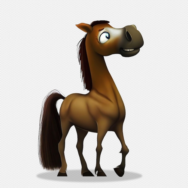 PSD dessin de cheval en png