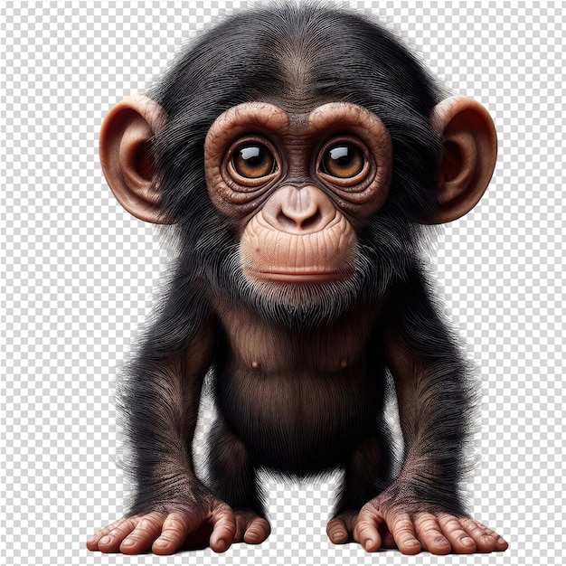 PSD un dessin d'un chimpanzé de l'année du singe