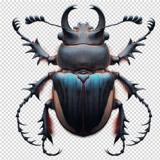 PSD un dessin d'un coléoptère avec une tête noire et le mot quote le mot quote dessus