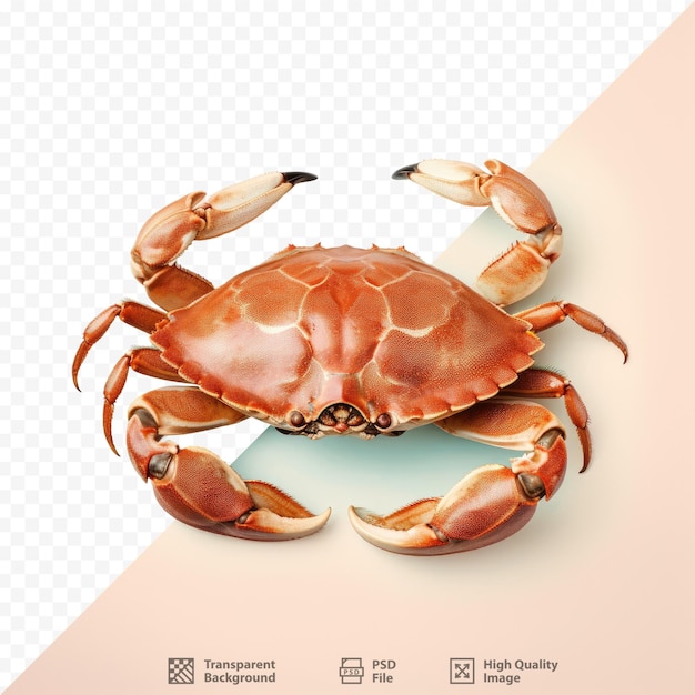 PSD un dessin d'un crabe avec un graphique d'un crabe dessus.