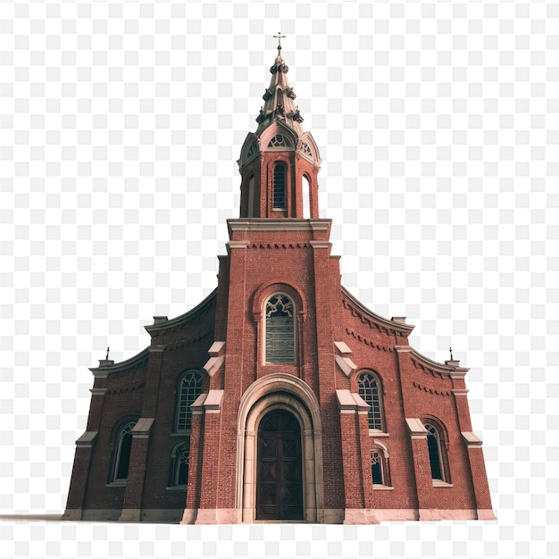 un dessin d'une église avec une croix sur le dessus