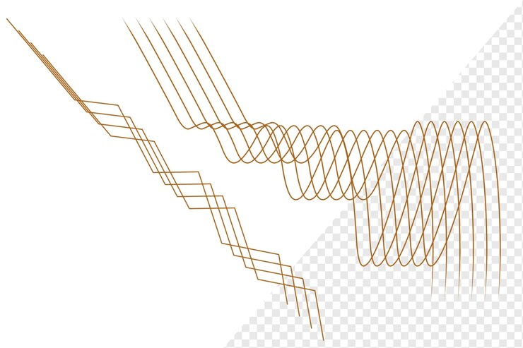 PSD un dessin d'une ligne et des lignes sur un fond blanc