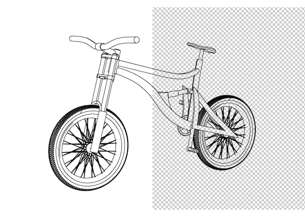 dessin à la main du moteur et croquis en noir et blanc.