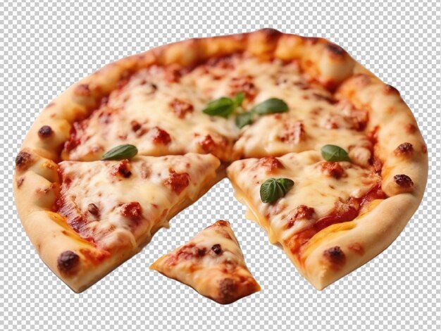 Un Dessin D'une Pizza Sur Un Fond Transparent