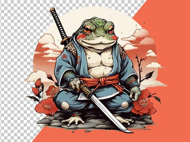 Dessin Pour Une Couleur De Tatouage Dessinant Un Crapaud Traditionnel Avec De L'encre Chinoise.