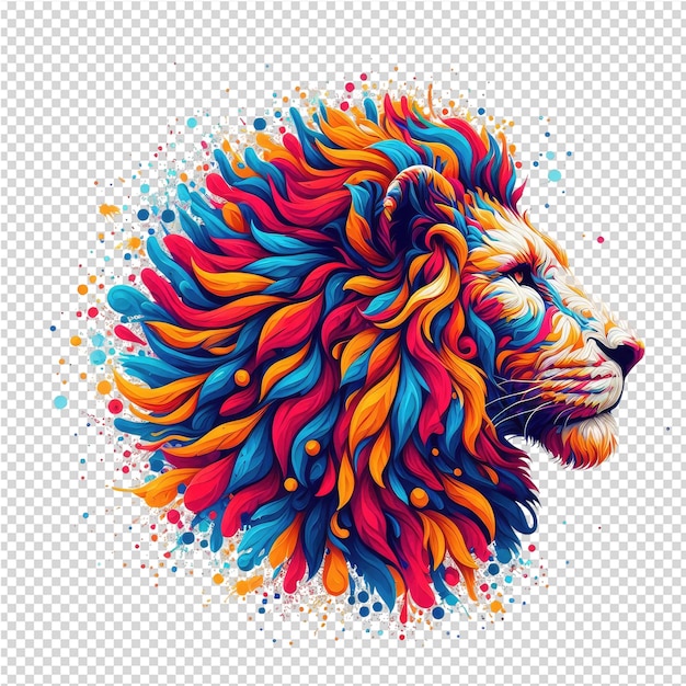 Un Dessin D'une Tête De Lion Avec Les Mots 