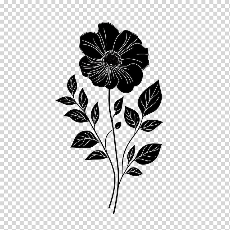 PSD des dessins floraux élégants