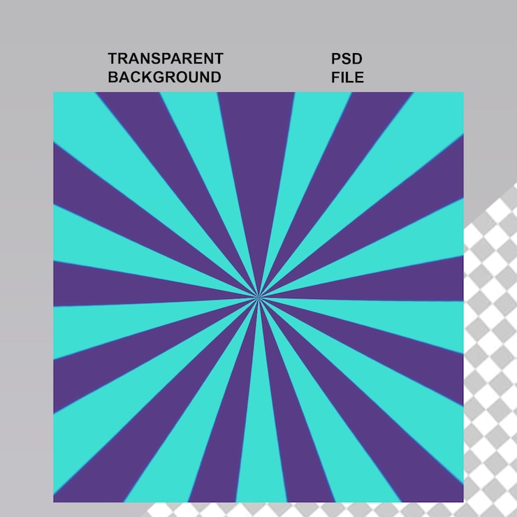 PSD des dessins rétro sur fond isolé transparent