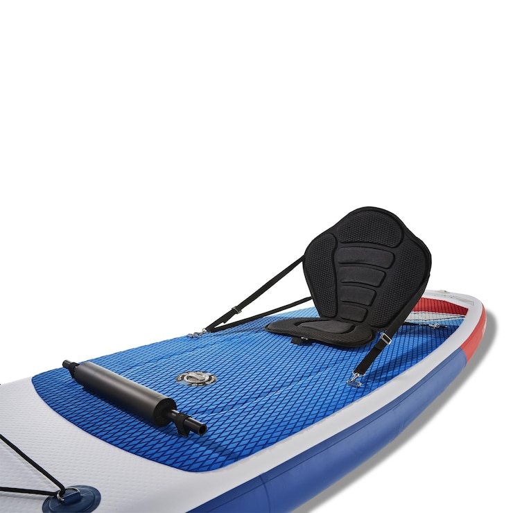 PSD detailansicht des surfboards mit stuhlanlage