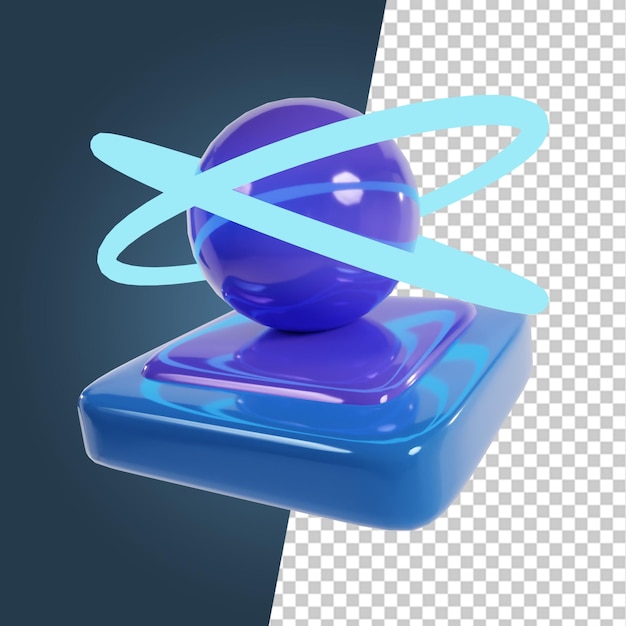 Detailliertes, hochwertiges 3D-Rendering von VR-Symbol-Cliparts