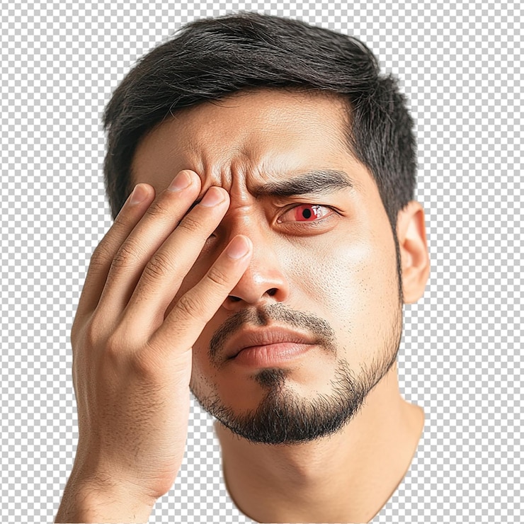 PSD detalhe do olho humano