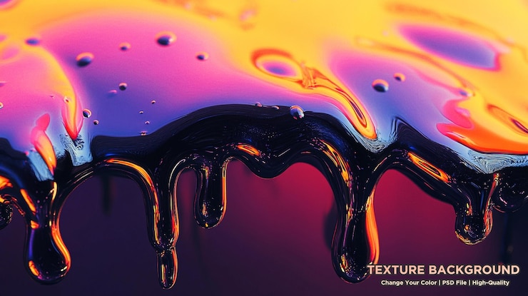 PSD detalle de las olas de agua resaltadas por luces de neón fondo de agua abstracto