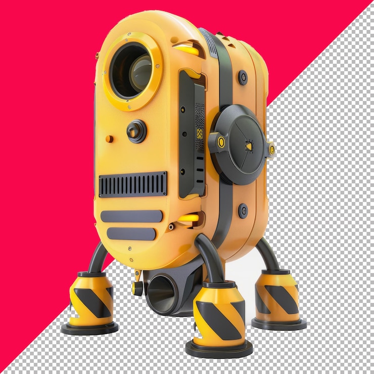 PSD el detector de minas 3d transparente de fondo png psd