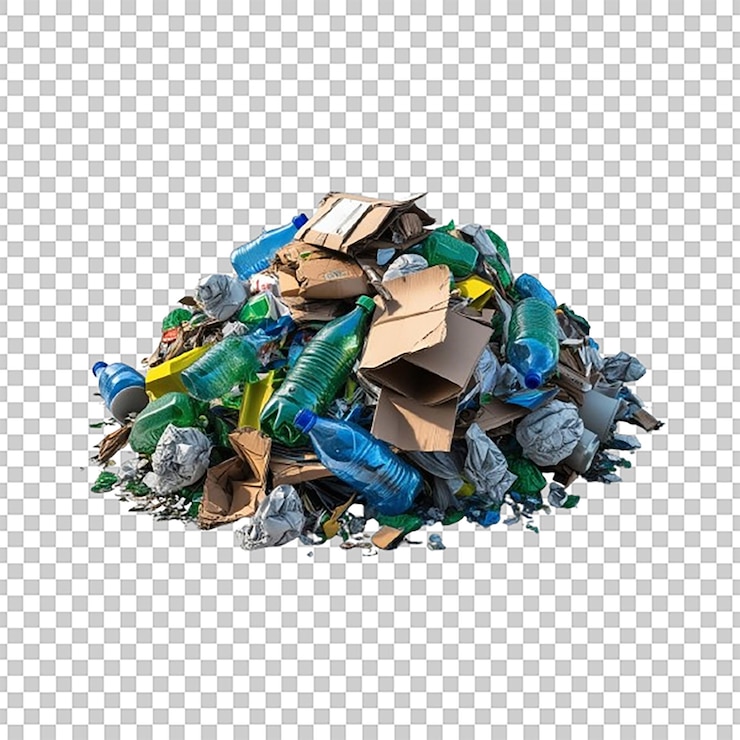 PSD détritus isolés sur un fond transparent