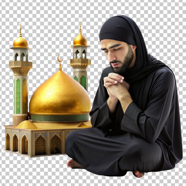 PSD le deuil pour le muharram fond transparent