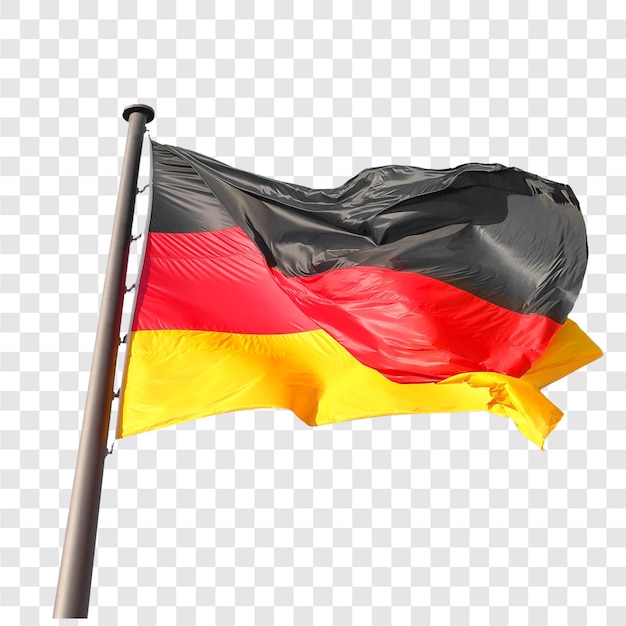 Deutsche Flagge Deutschlands durchsichtig