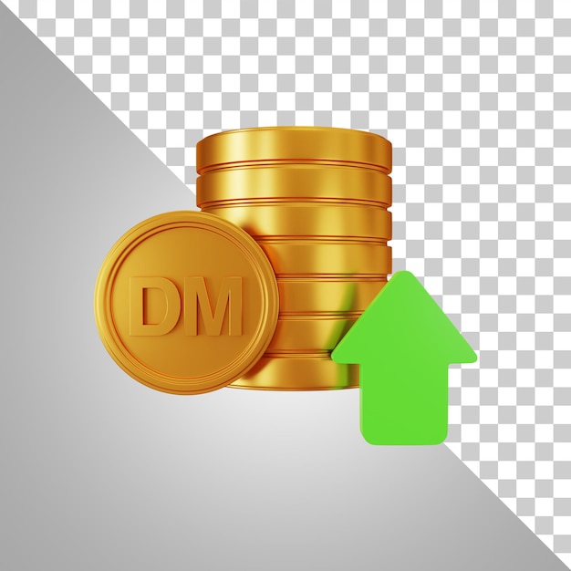 Deutsche mark up precio representación 3d