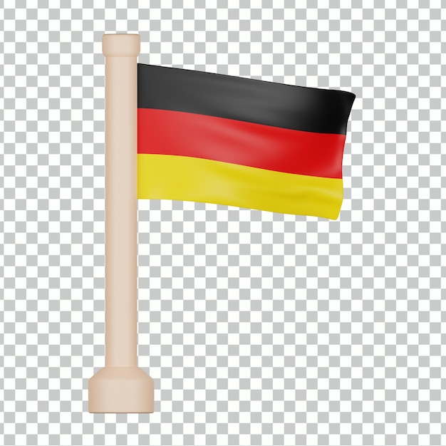 Deutschland Flagge 3D-Symbol