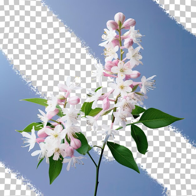 PSD deutzia magnifica arbusto com flores