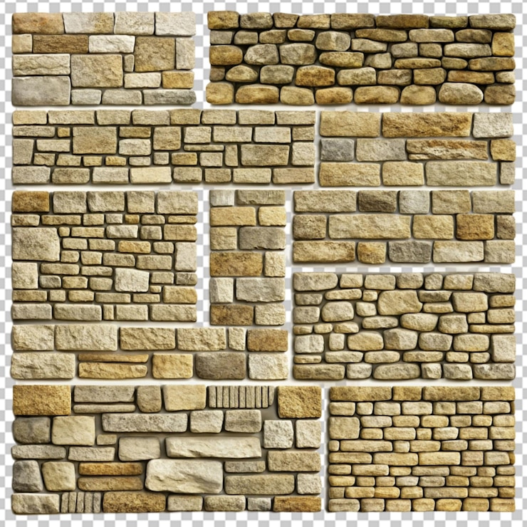 PSD di mura di pietra png