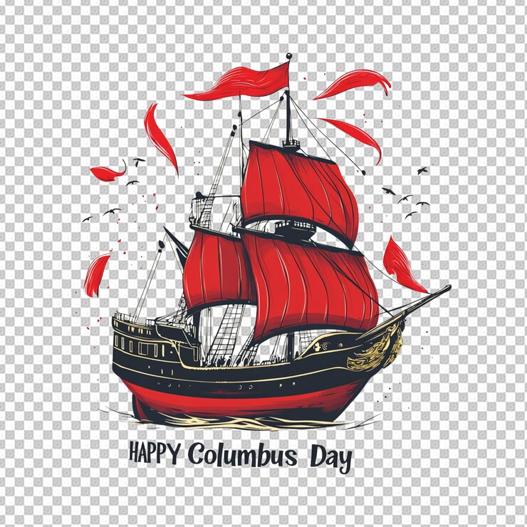 PSD día de colón png