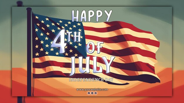 Dia da Independência Americana 4 de Julho Celebração