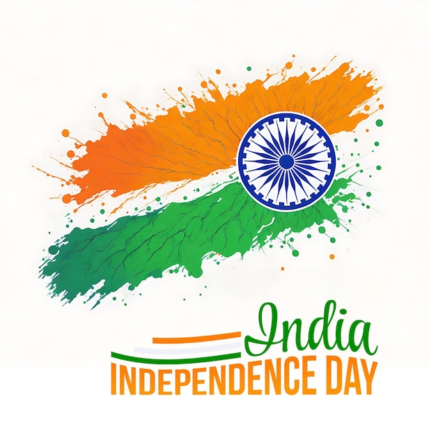 Dia da independência da índia psd template background 06