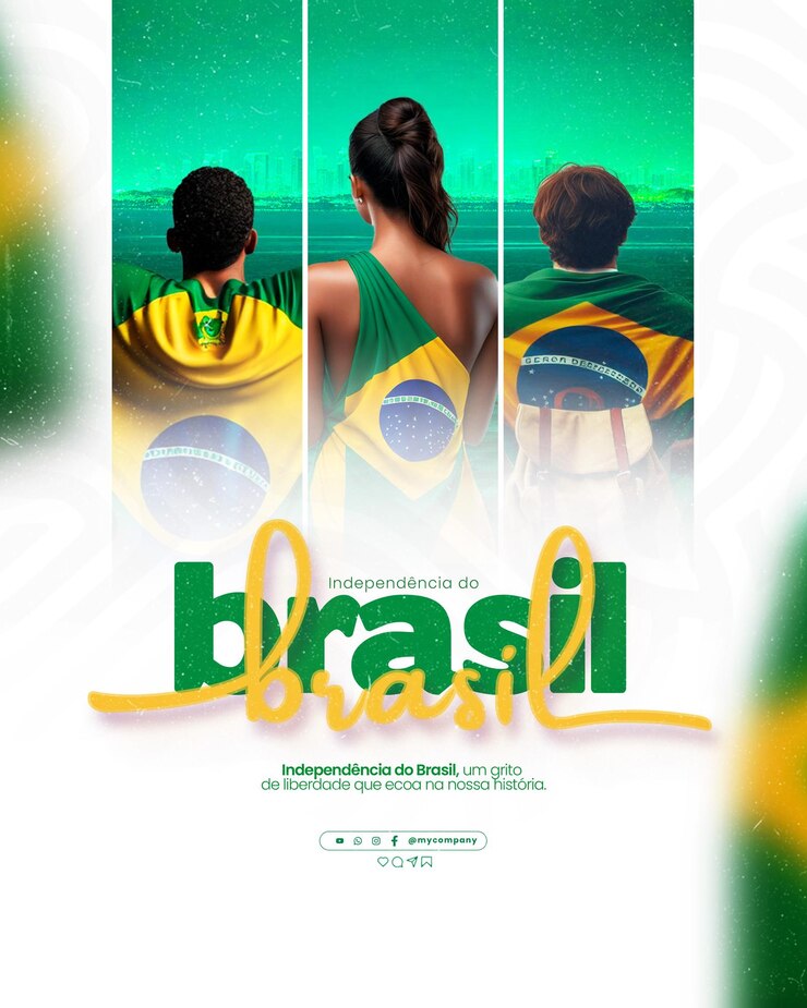 Dia da Independência do Brasil (il giorno dell'indipendenza brasiliana) 07 settembre Social Media PSD