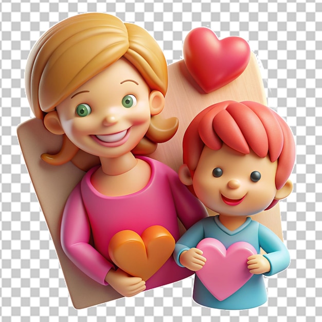 PSD dia da mãe conceito clipart png