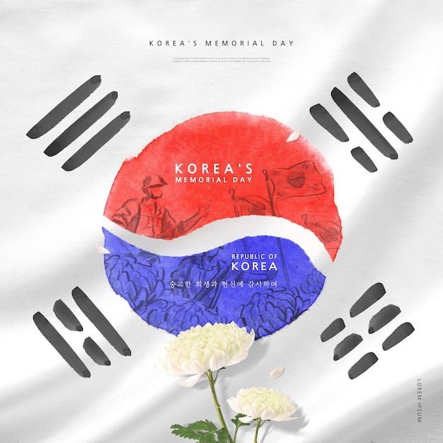 PSD dia da memória na coreia tradução coreana obrigado pelo seu sacrifício e dedicação