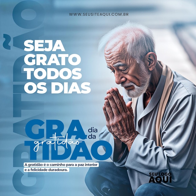 PSD dia de gratidão da psd dia da gratidão nas redes sociais