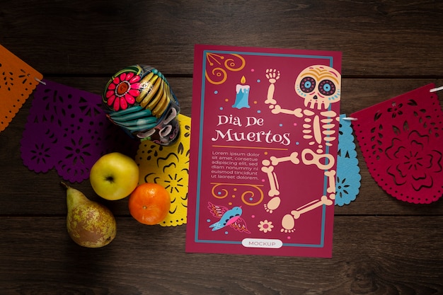 Dia de muertos mexiko-feiermodell