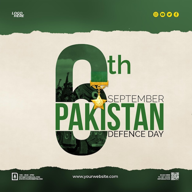 Día de la defensa de pakistán 6 de septiembre social