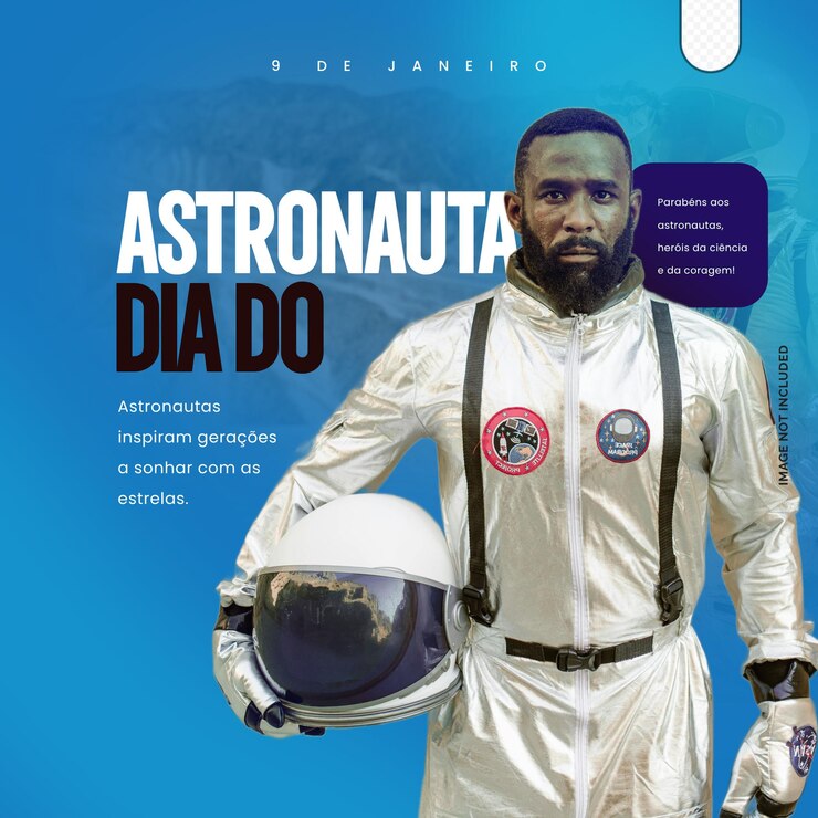 PSD dia do astronauta post psd
