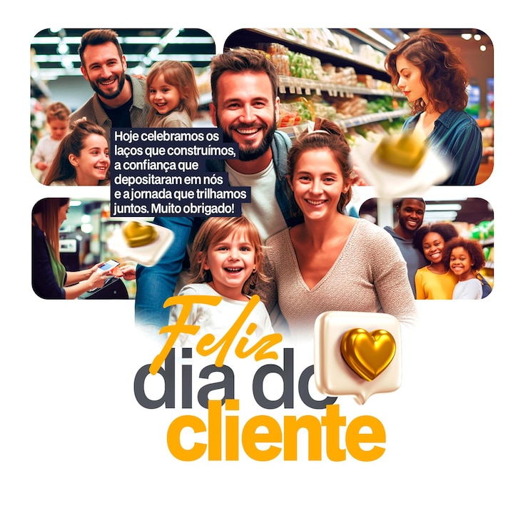 PSD dia do cliente post conceito psd modelo 15 de setembro