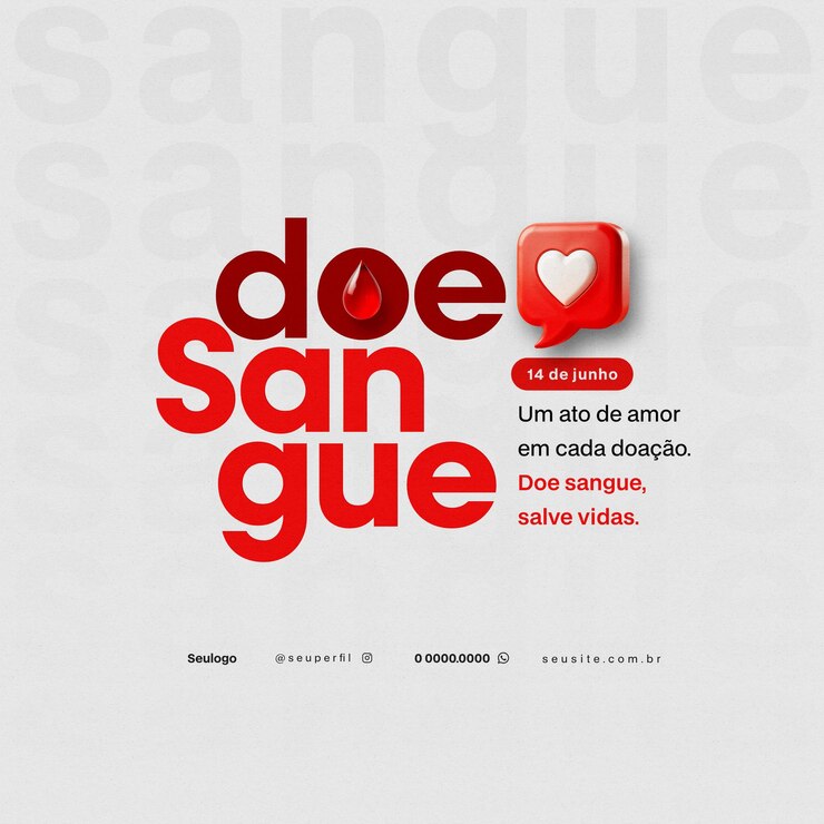 PSD dia do doador de sangue flyer psd