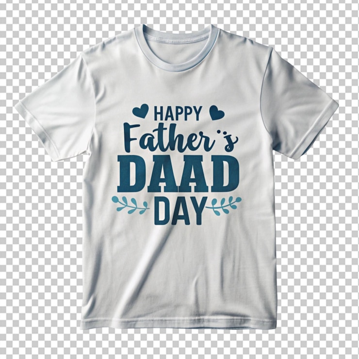 PSD dia do pai em camisa em fundo transparente