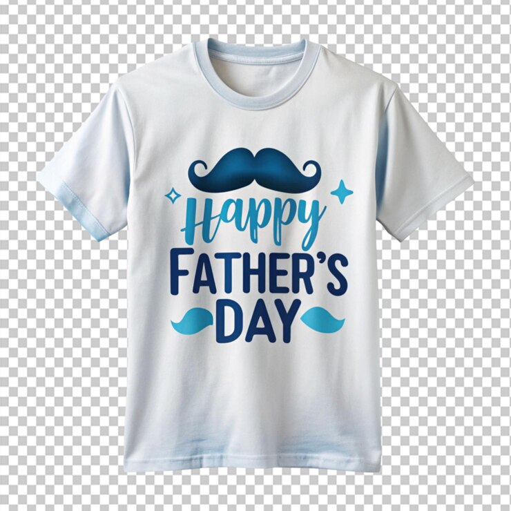 PSD dia do pai em camisa em fundo transparente
